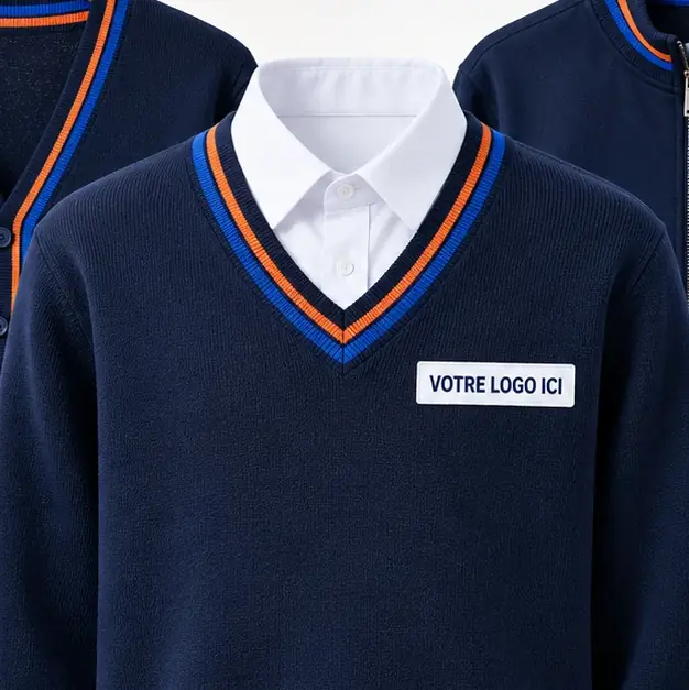 Élèves en uniforme, collège