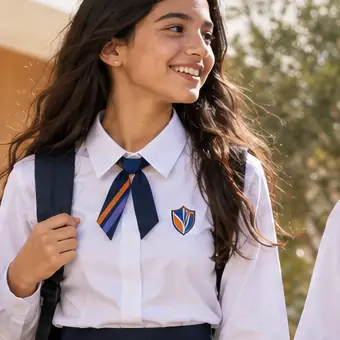 Détail d’uniforme pour lycée
